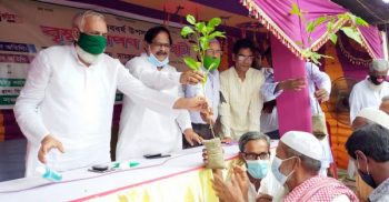 বঙ্গবন্ধুর জন্মশত বর্ষ উপলক্ষে জয়পুরহাটে বৃক্ষের চারা বিতরণ