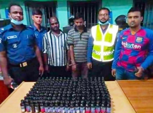 গোবিন্দগঞ্জে ফেনসিডিলসহ দুই মাদক ব্যবসায়ী আটক