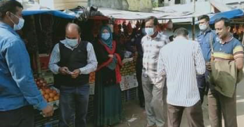 পলাশবাড়ীতে মাস্ক না পরায় ভ্রাম্যমাণ আদালতে ৯জনের জরিমানা