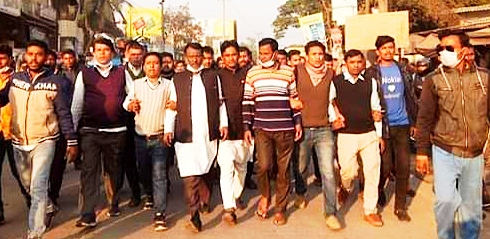 পলাশবাড়ীতে গণতন্ত্র রক্ষা দিবস উপলক্ষে আনন্দ মিছিল ও সমাবেশ