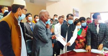 পলাশবাড়ীতে নবনির্বাচিত পৌর মেয়রের দায়িত্বভার গ্রহণ