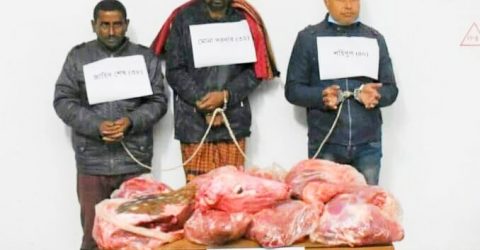 মোংলায় হরিণের মাথা-মাংসসহ আটক ৩