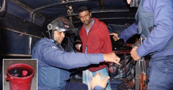 গোবিন্দগঞ্জে ককটেল ও ছুরি সহ আটক ২