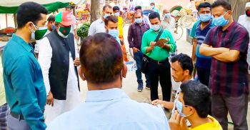 মাস্ক পড়ায় উদ্বুদ্ধকরণে কালীগঞ্জে ভ্রাম্যমাণ আদালতের অভিযান