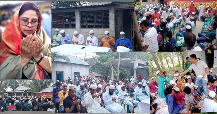 কালীগঞ্জে মেহের আফরোজ চুমকি এমপির সুস্বাস্থ্য ও দীর্ঘায়ু কামনায় দোয়া ও ইফতার বিতরণ 