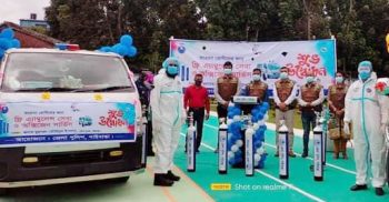 গাইবান্ধায় করোনা রোগীদের ফ্রি এ্যাম্বুলেন্স সেবা ও অক্সিজেন সার্ভিসের উদ্বোধন