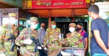 কঠোর লকডাউন বাস্তবায়নে মাঠে সেনাবাহিনী