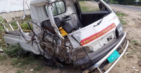 গোবিন্দগঞ্জে সড়ক দুর্ঘটনায় পিকআপের দুই যাত্রী নিহত