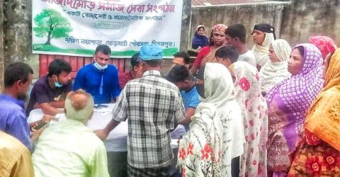 ঘোড়াঘাটে বিনামূল্যে করোনার ভ্যাকসিন গ্রহণের অনলাইন নিবন্ধন কার্যক্রম শুরু