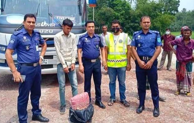 পলাশবাড়ীতে গাঁজাসহ দুই মাদক ব্যবসায়ী গ্রেপ্তার