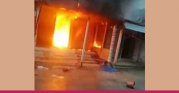 গোবিন্দগঞ্জে আগুনে পুড়ল কোটি টাকা পণ্যের দুটি দোকান