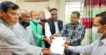 পলাশবাড়ীতে আওয়ামীলীগ দলীয় প্রার্থীদের মনোনয়নপত্র দাখিল