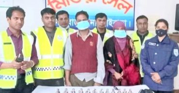 পলাশবাড়ীতে ফেনসিডিলসহ স্বামী-স্ত্রী আটক