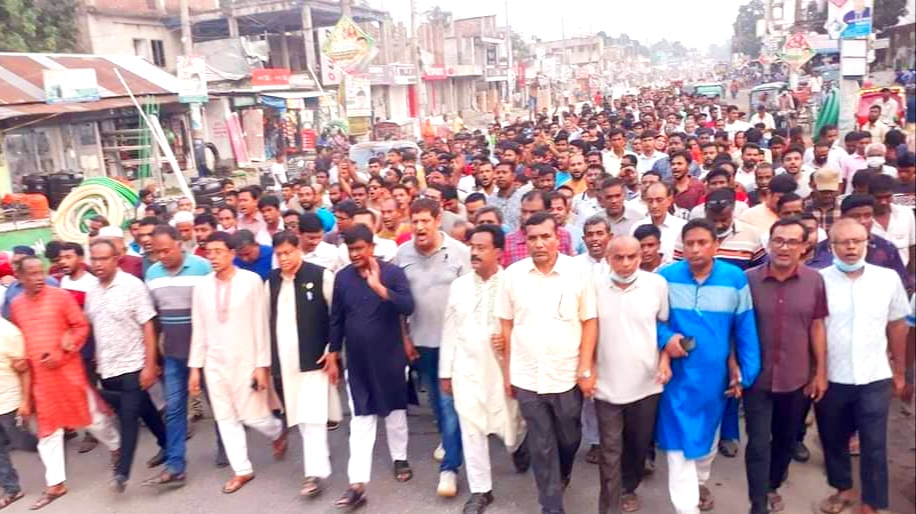 গোবিন্দগঞ্জে আওয়ামী লীগের সম্মেলন সফল করতে মিছিল-সমাবেশ