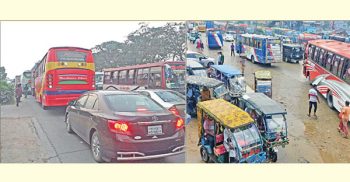 স্থবির ঢাকা-চট্টগ্রাম মহাসড়ক