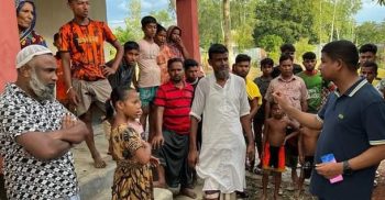 লাখাইয়ে আশ্রয়ণ কেন্দ্রে বসবাসরত পরিবারের খোঁজ নিলেন ইউএনও