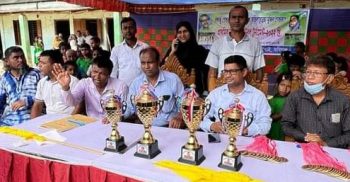 লাখাইয়ে বঙ্গবন্ধু ও বঙ্গমাতা গোল্ডকাপ টুর্নামেন্টের সমাপণী ও পুরস্কার বিতরণ