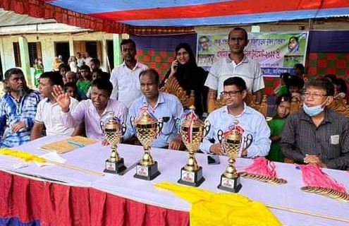 লাখাইয়ে বঙ্গবন্ধু ও বঙ্গমাতা গোল্ডকাপ টুর্নামেন্টের সমাপণী ও পুরস্কার বিতরণ