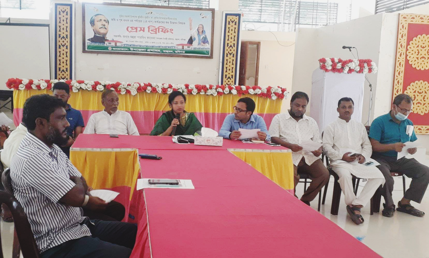 বাহুবলে উপজেলা প্রশাসনের প্রেস ব্রিফিং