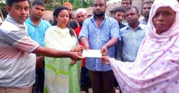 বাহুবলে প্রশাসনের উদ্যোগে আগুনে ক্ষতিগ্রস্ত ৫ পরিবারকে ২৫ লক্ষ টাকা প্রদান