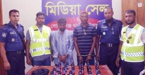 গোবিন্দগঞ্জে ফেনসিডিল সহ দুই মাদক ব্যবসায়ী গ্রেপ্তার