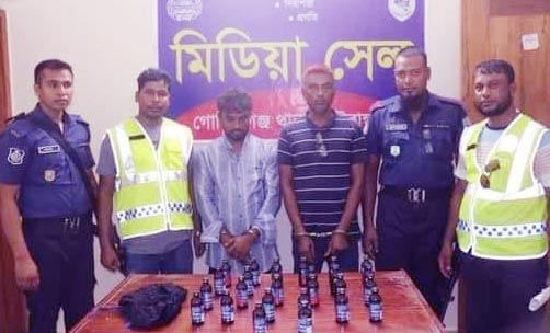 গোবিন্দগঞ্জে ফেনসিডিল সহ দুই মাদক ব্যবসায়ী গ্রেপ্তার