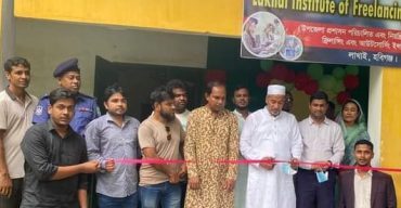 লাখাই ইন্সটিটিউট অব ফ্রিলান্সিং এন্ড আউটসোর্সিংয়ে ফার্নিচার ও কম্পিটার বিতরণ
