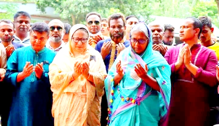 পলাশবাড়ীর ফকিরহাট শহীদ স্মৃতি ডিগ্রী কলেজ মাঠে বঙ্গবন্ধুর ম্যুরাল উদ্বোধন