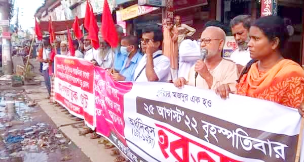 অর্ধ দিবস হরতাল সফল করতে পলাশবাড়ীতে বাম গণতান্ত্রিক জোটের পথসভা