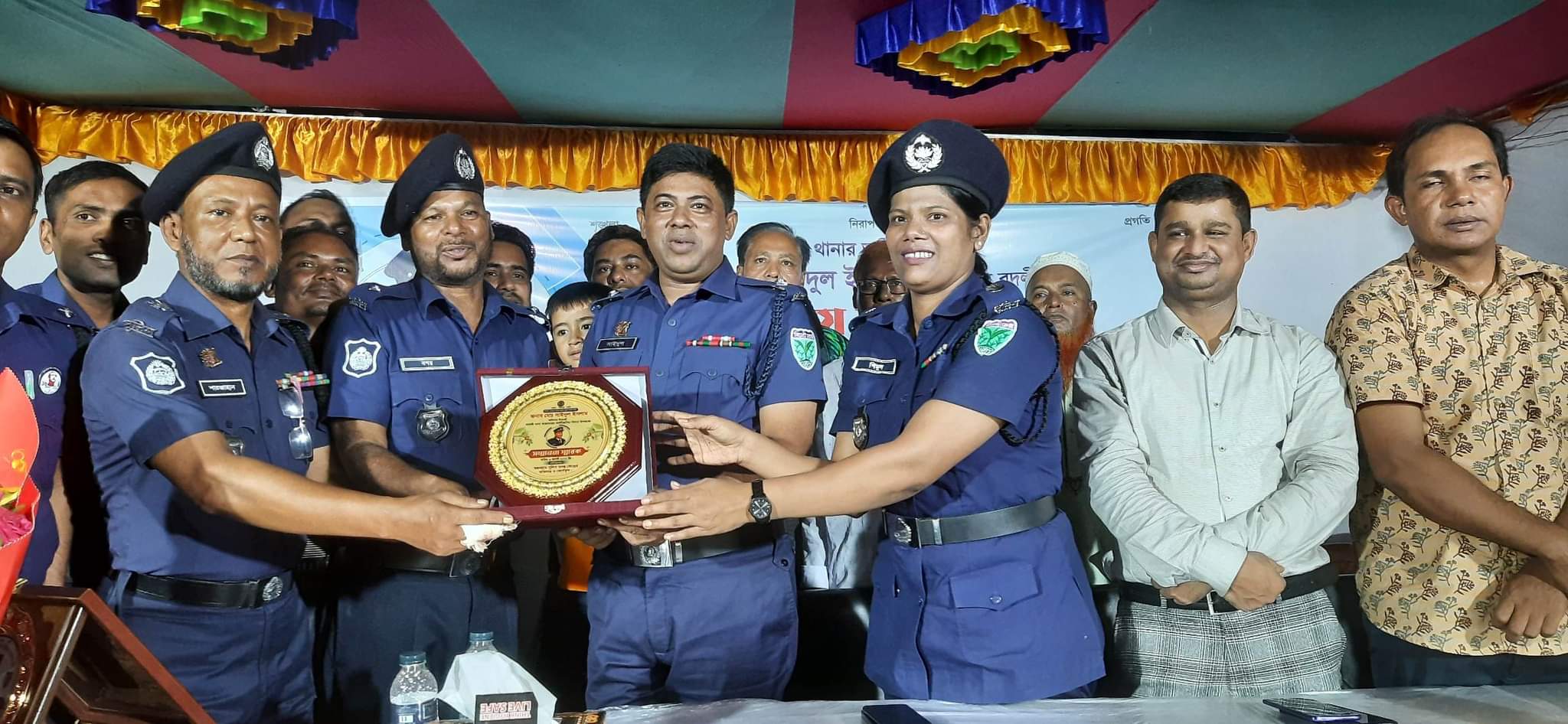 লাখাই থানার ওসি সাইদুল ইসলামের বিদায় সংবর্ধনা