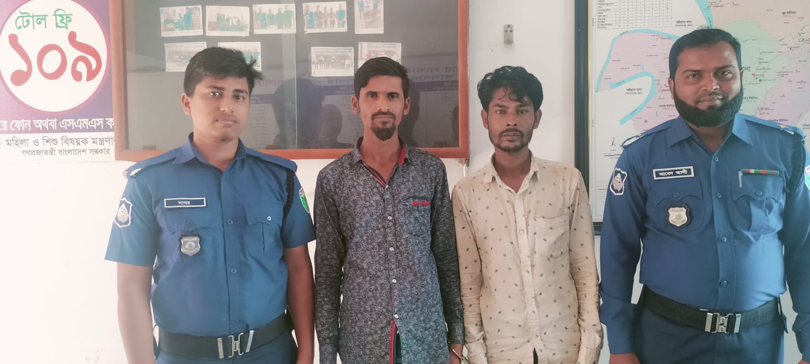 লাখাইয়ে থানা পুলিশের হাতে দুই আসামি গ্রেপ্তার