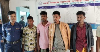 লাখাইয়ে জুয়া খেলার সরঞ্জাম সহ ৫ আসামী গ্রেপ্তার