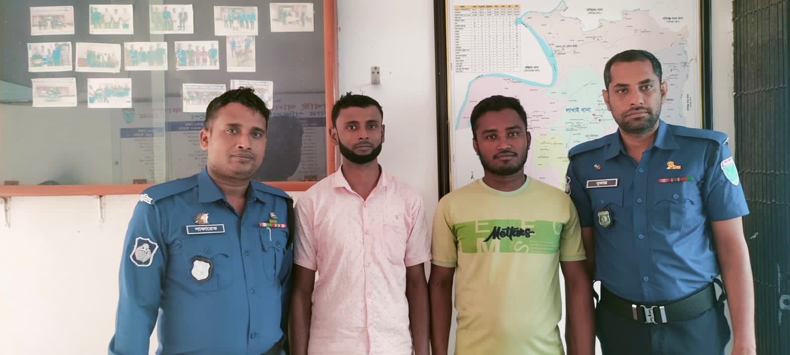 লাখাইয়ে বিষ্ফোরক ও পুলিশ এ্যাসল মামলার গ্রেপ্তার ২