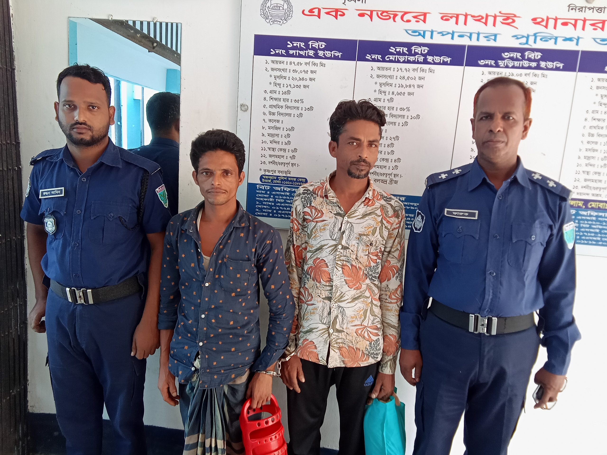 লাখাইয়ে ডাকাতিসহ দুই আসামি গ্রেপ্তার