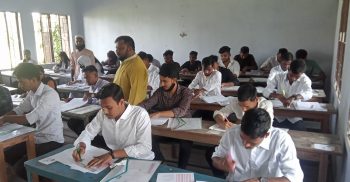 লাখাইয়ে এইচ এস সি পরিক্ষা শুরু ১৬ জন অনুপস্থিত