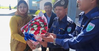 লাখাই থানা পরিদর্শন করলেন জেলা প্রশাসক ইশরাত জাহান