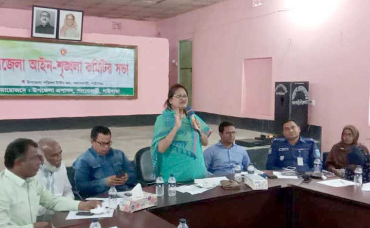 পলাশবাড়ীতে আইনশৃঙ্খলা কমিটির মাসিক সভা