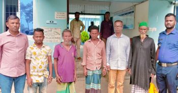 লাখাইয়ে নারী সহ পাঁচ আসামী গ্রেপ্তার