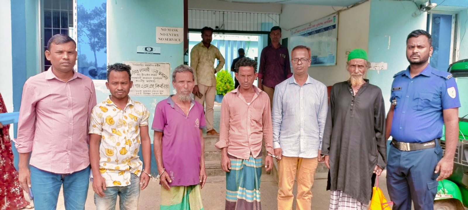 লাখাইয়ে নারী সহ পাঁচ আসামী গ্রেপ্তার