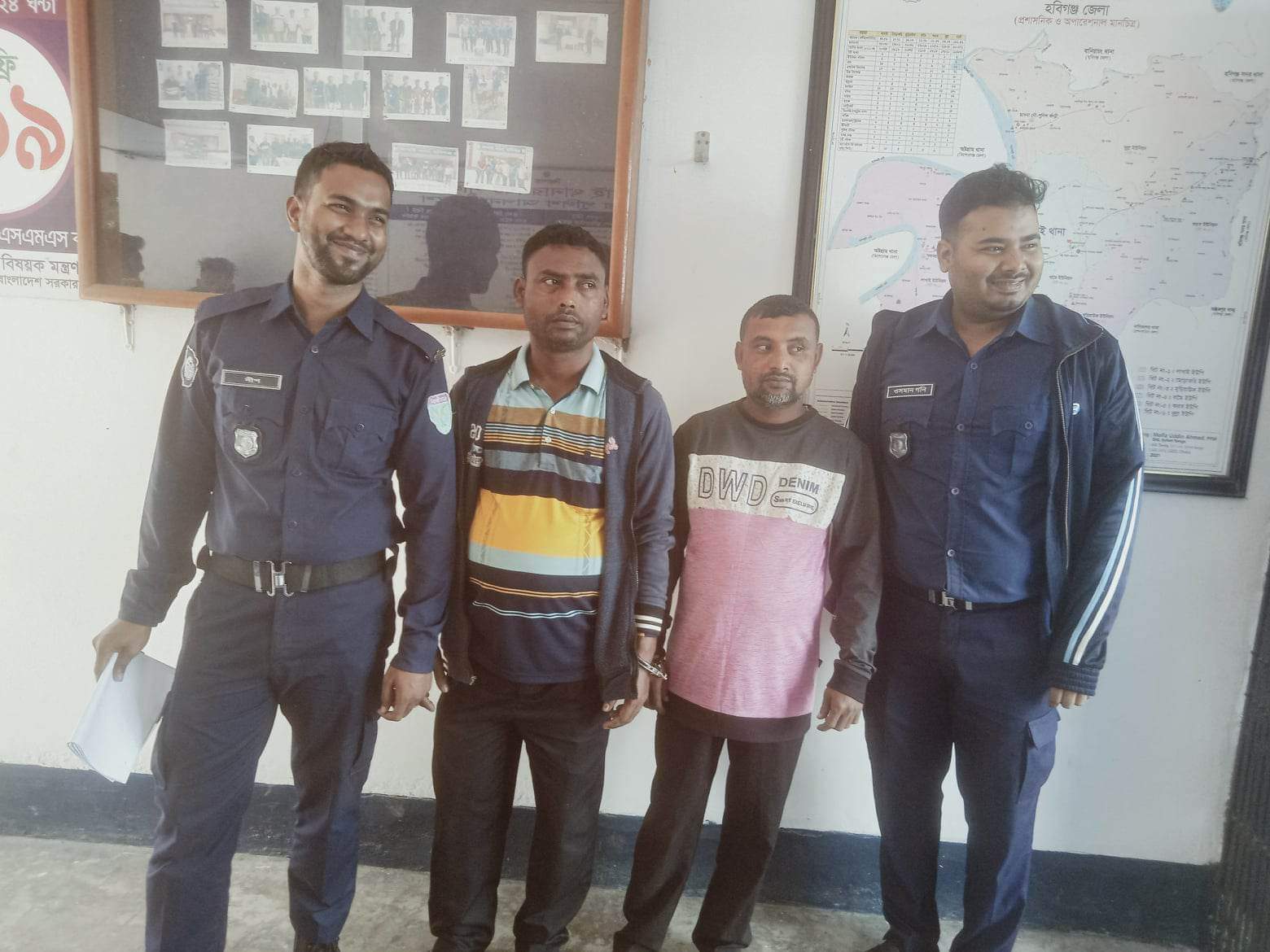 লাখাইয়ে পলাতক দুই আসামী গ্রেপ্তার