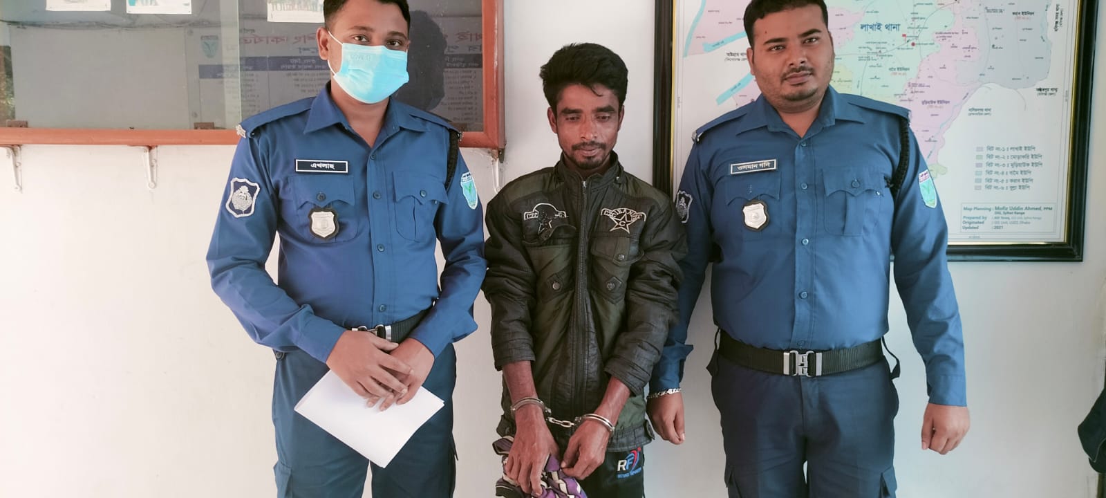 লাখাইয়ে নারী নির্যাতন মামলার আসামীসহ গ্রেপ্তার ৩