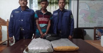 লাখাইয়ে পাঁচ কেজি গাঁজাসহ গ্রেপ্তার ১