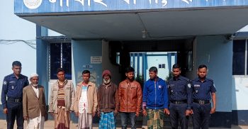 লাখাইয়ে পুলিশের যৌথ অভিযানে গ্রেপ্তার ৫