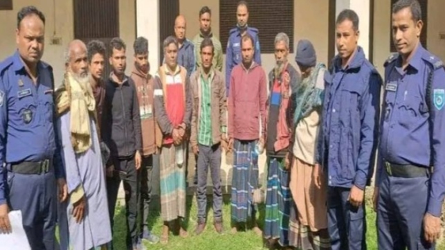 গাইবান্ধায় বিভিন্ন মামলায় গ্রেপ্তার ১০