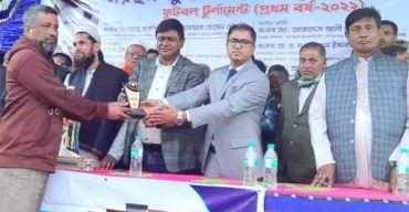 গোবিন্দগঞ্জে জুলফিকার মাহমুদ খসরু স্মৃতি ফুটবল টুর্নামেন্টের চ্যাম্পিয়ন পীরগঞ্জ