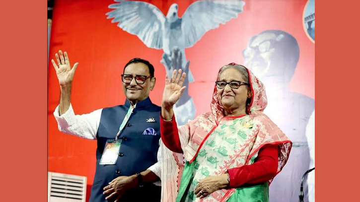 শেখ হাসিনা সভাপতি ও কাদের সাধারণ সম্পাদক পুনঃনির্বাচিত