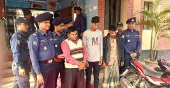 গাইবান্ধায় চোরাই মোটরসাইকেল উদ্ধার, গ্রেপ্তার ৩