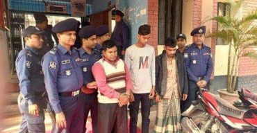 গাইবান্ধায় চোরাই মোটরসাইকেল উদ্ধার, গ্রেপ্তার ৩