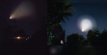 সাতক্ষীরার আকাশে অদ্ভুত আলোকচ্ছটা