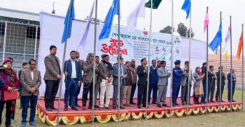 গাইবান্ধায় শেখ কামাল ২য় বাংলাদেশ   যুব গেমসের উদ্বোধন